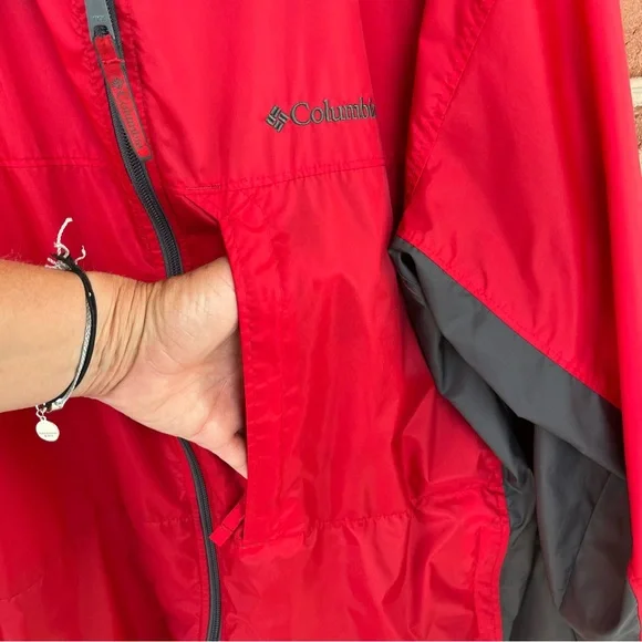 Columbia Red and Gray Windbreaker for Active Adventures - Picture 3 of 14